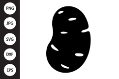 Potato Silhouette SVG Product Image 1