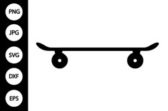 Silhouette Skateboard SVG Product Image 1