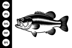Smallmouth Bass SVG Product Image 1
