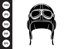 Aviator Helmet SVG Product Image 1
