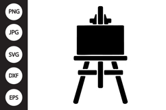 Easel Silhouette SVG Product Image 1