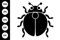 Ladybug Silhouette SVG Product Image 1