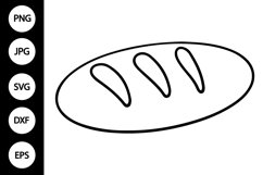 Outline Bread SVG, Coloring Page Product Image 1