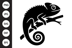 Chameleon Silhouette SVG Product Image 1
