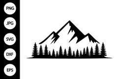 Mountain Forest SVG Product Image 1