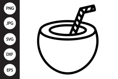 Coconut Drink SVG Product Image 1