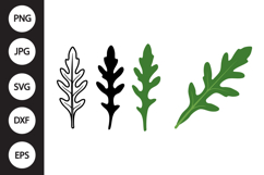 Arugula Leaf SVG, Arugula Leaf Clipart Product Image 1