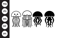 Jellyfish SVG, Jellyfish Clipart Product Image 1