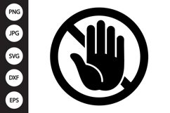 Stop Hand SVG Product Image 1