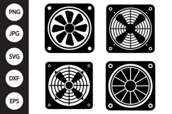 Exhaust Fan SVG, Exhaust Fan Clipart Product Image 1