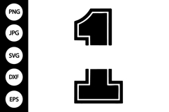 Number 1 SVG Product Image 1