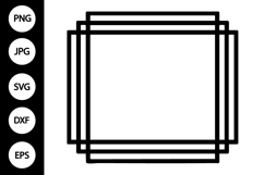 Classic Rectangle Double Frame SVG Product Image 1