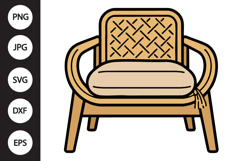 Boho Chair SVG Product Image 1