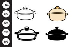 Casserole SVG, Casserole Clipart Product Image 1