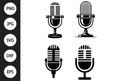 Microphone SVG, Microphone Clipart Product Image 1
