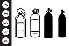 Scuba Tank SVG, Scuba Tank Clipart Product Image 1