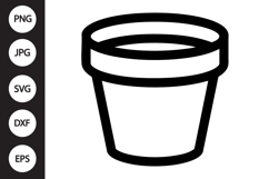 Flower Pot SVG Product Image 1