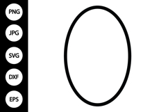 Oval Frame SVG Product Image 1