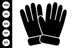 Silhouette Winter Gloves SVG Product Image 1