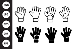 Goalkeeper Glove SVG, Goalkeeper Glove Clipart Product Image 1