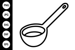 Outline Ladle SVG, Coloring Page Product Image 1