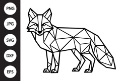 Geometric Fox SVG Product Image 1