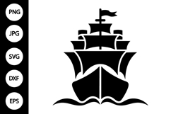 Ship Silhouette SVG Product Image 1