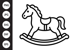 Rocking Horse SVG Product Image 1