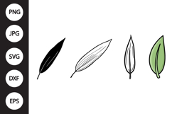 Bamboo Leaf SVG, Bamboo Leaf Clipart Product Image 1