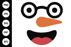 Snowman Face SVG Product Image 1