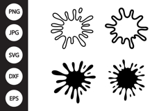 Paint Splash SVG, Paint Splash Clipart Product Image 1