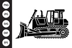 Bulldozer Silhouette SVG Product Image 1