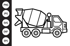 Cement Mixer Truck SVG Product Image 1