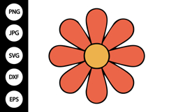 Groovy Daisy SVG Product Image 1