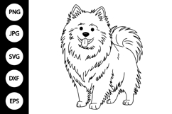 Cute Samoyed Dog SVG Product Image 1