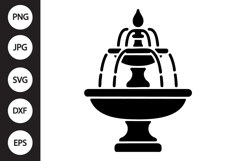 Water Fountain SVG Product Image 1