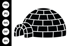 Silhouette Igloo SVG Product Image 1