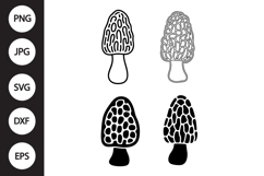 Morel Mushroom SVG, Morel Mushroom Clipart Product Image 1