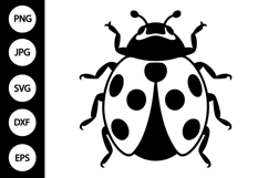 Ladybug Silhouette SVG Product Image 1