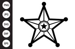 Sheriff Badge SVG Product Image 1