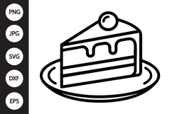 Cake Slice SVG Product Image 1