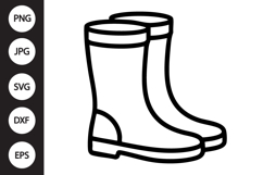 Rain Boots SVG Product Image 1