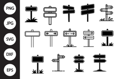 Street Sign SVG, Street Sign Clipart Product Image 1