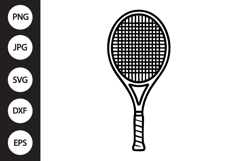 Tennis Racket SVG Product Image 1