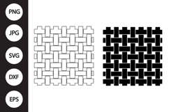 Basket Weave Pattern SVG, Basket Weave Pattern Clipart Product Image 1