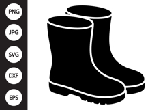 Rain Boots SVG Product Image 1