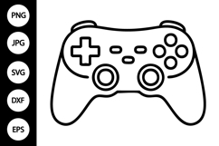 Game Controller Outline SVG Product Image 1