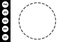Circle Stitch Line SVG, Circle Line SVG Product Image 1