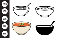 Tomato Soup SVG, Tomato Soup Clipart Product Image 1