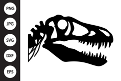 Dinosaur Skull Bone SVG Product Image 1